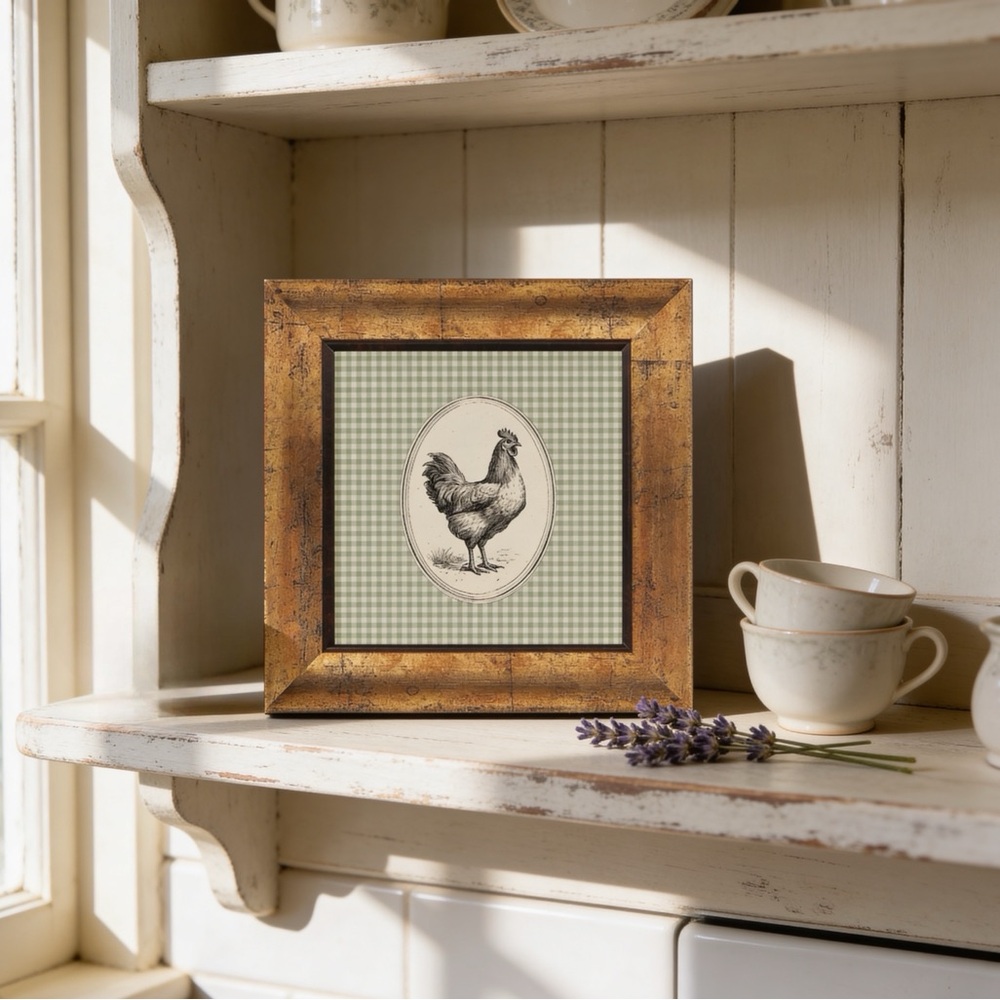 Cottagecore Chicken Wall Art